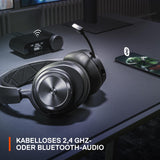 SteelSeries Arctis Nova Pro Wireless Multi-System Gaming Headset - Premium Hi-Fi Drivers - Active Noise Cancellation - Infinity Power System - Stealth Retractable Mic - PC, PS5/PS4, Switch, Mobile