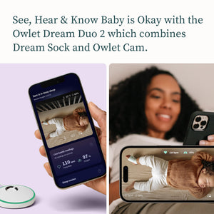 Owlet Dream Duo 2 Smart Baby Monitor w/ Dream Sock Sensor In Dusty Rose Sealed