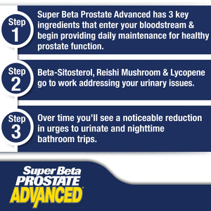 SUPER BETA PROSTATE Advanced – Prostate Support Supplement for Men's Health 120