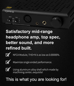 Topping A30 Pro NFCA Headphone Amplifier OPA1656 4PIN XLR 4.4MM 6.35MM Output