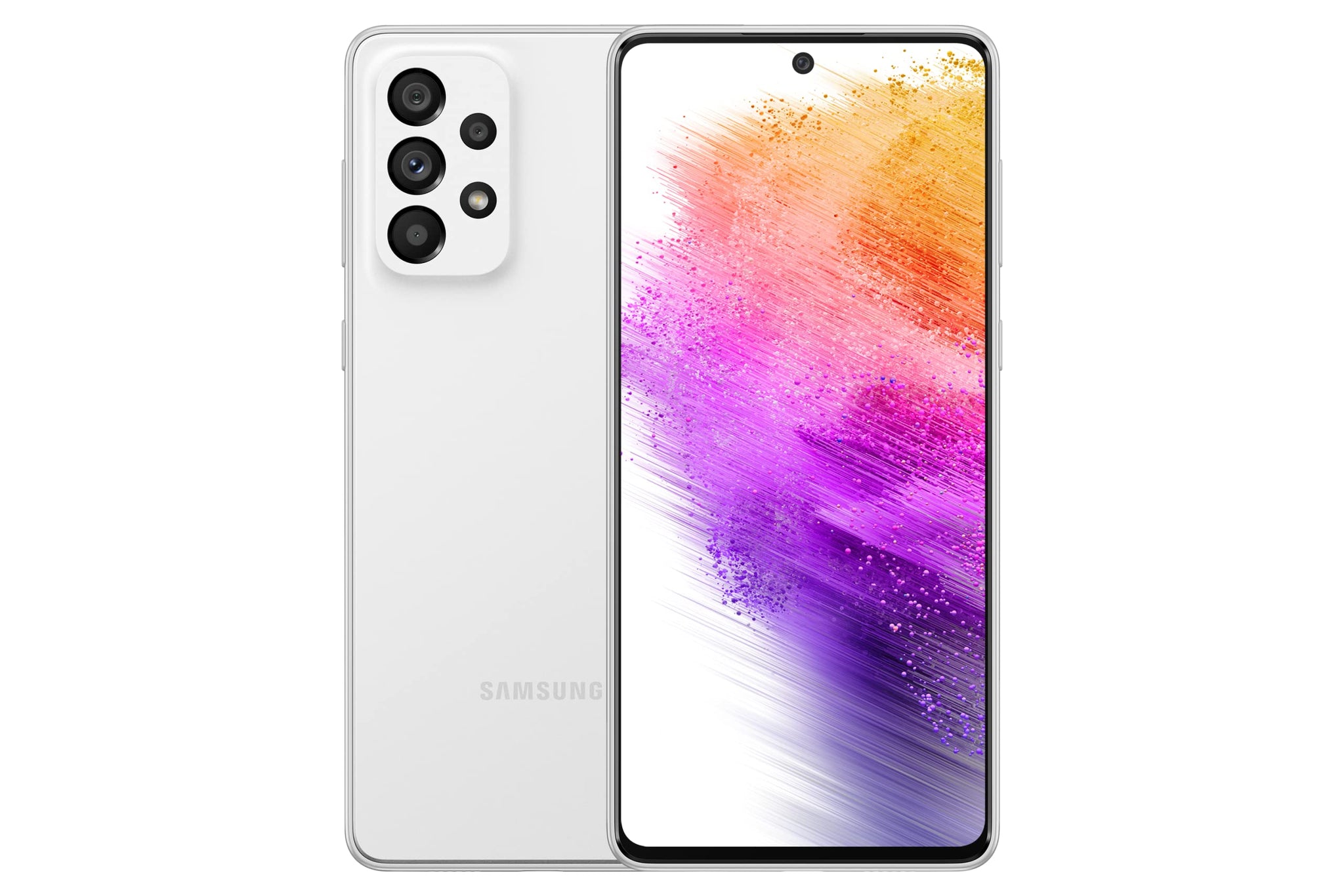 Samsung Galaxy A73 5G A736B/DS 6.7" 8/256GB 108MP SD778G 5000mAh Phone (White)