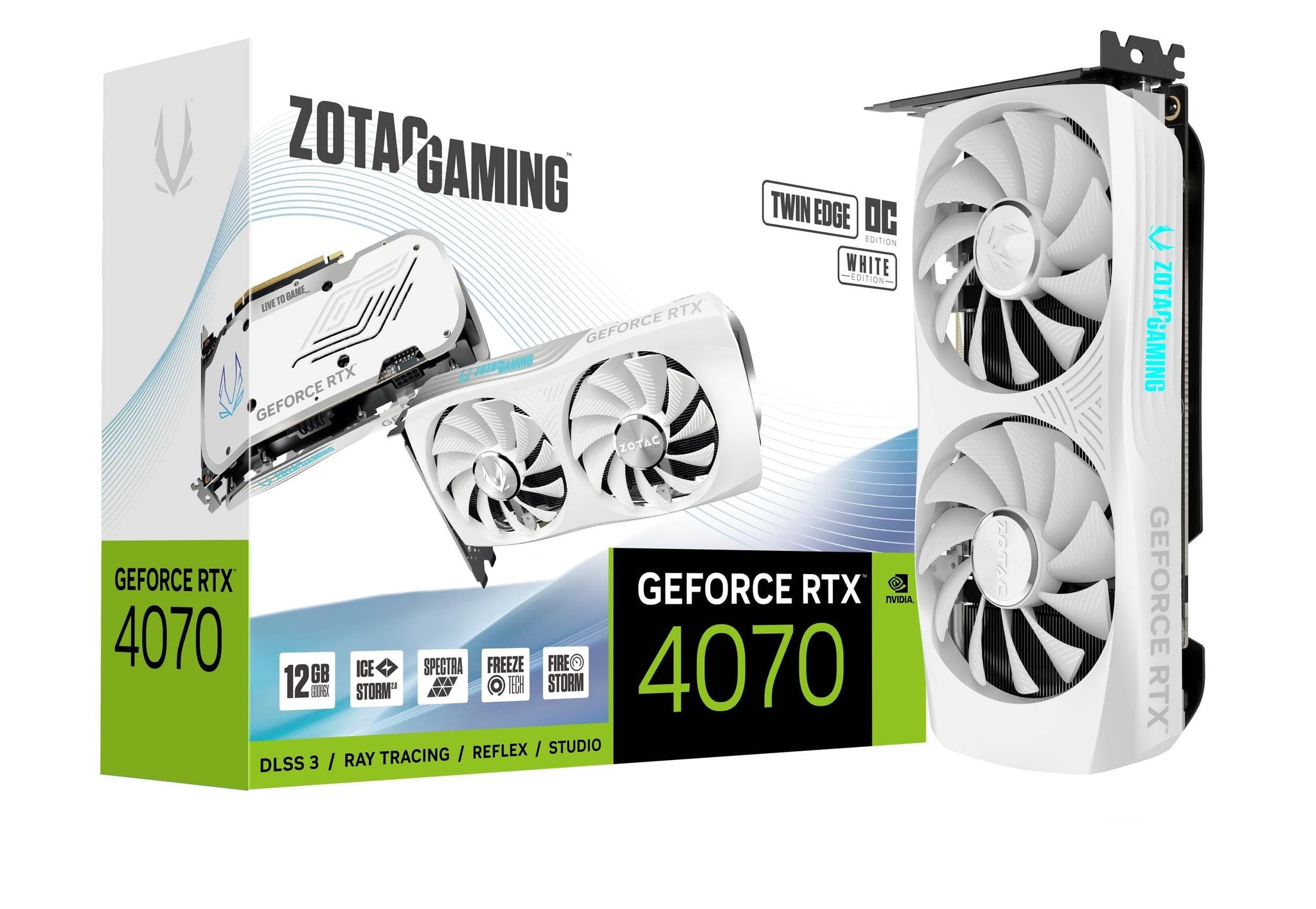 ZOTAC GAMING GeForce RTX 4070 Twin Edge OC 12GB GDDR6X Graphics Card NEW