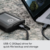 SanDisk Professional 4TB G-DRIVE ArmorATD USB-C Portable HDD-SDPH81G-004T-GBA1D
