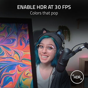 Razer Kiyo Pro Webcam Full HD 1080p 60FPS w/ Adaptive Light Sensor for Streaming