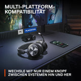 SteelSeries Arctis Nova Pro Wireless Multi-System Gaming Headset - Premium Hi-Fi Drivers - Active Noise Cancellation - Infinity Power System - Stealth Retractable Mic - PC, PS5/PS4, Switch, Mobile