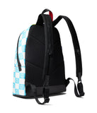 MCM Stark Checkerboard Visetos Backpack Med BLUE And WHITE Limited Edition $1490