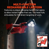 Streamlight 44365 Vulcan Clutch 1700-Lumen Rechargeable Multi-Function Lantern with Vehicle Mount System 12V DC, Includes Quick Release Shoulder Strap, Orange