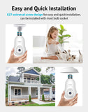 LaView 4MP Bulb Wireless Security Camera 2.4GHz 360° 2K Outdoor / Indoor - NEW