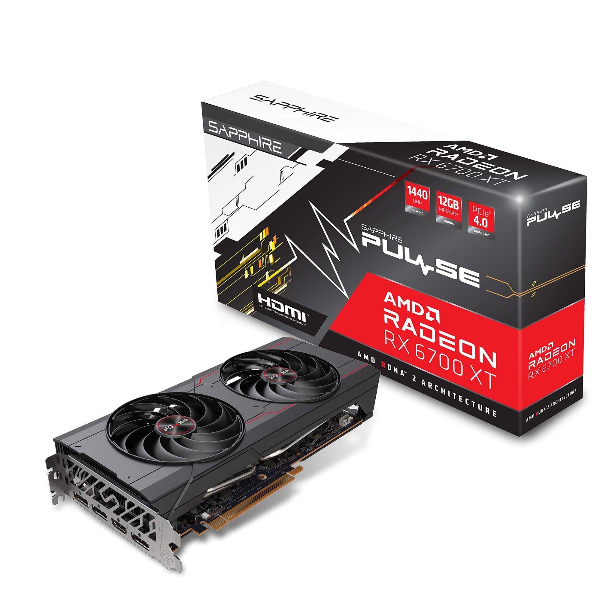 SAPPHIRE PULSE Radeon RX 6700 XT 12GB GDDR6 Graphics Card