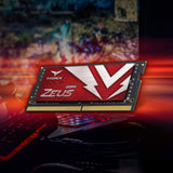 TEAMGROUP T-Force Zeus DDR4 SODIMM 32GB (2x16GB) 3200MHz (PC4-25600) 260 Pin CL22 Laptop Memory Module Ram TTZD432G3200HC22DC-S01