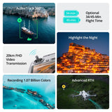 DJI Mini 4 Pro (DJI RC 2) Drone, 4K/60fps Omnidirectional ActiveTrack 360° 20km