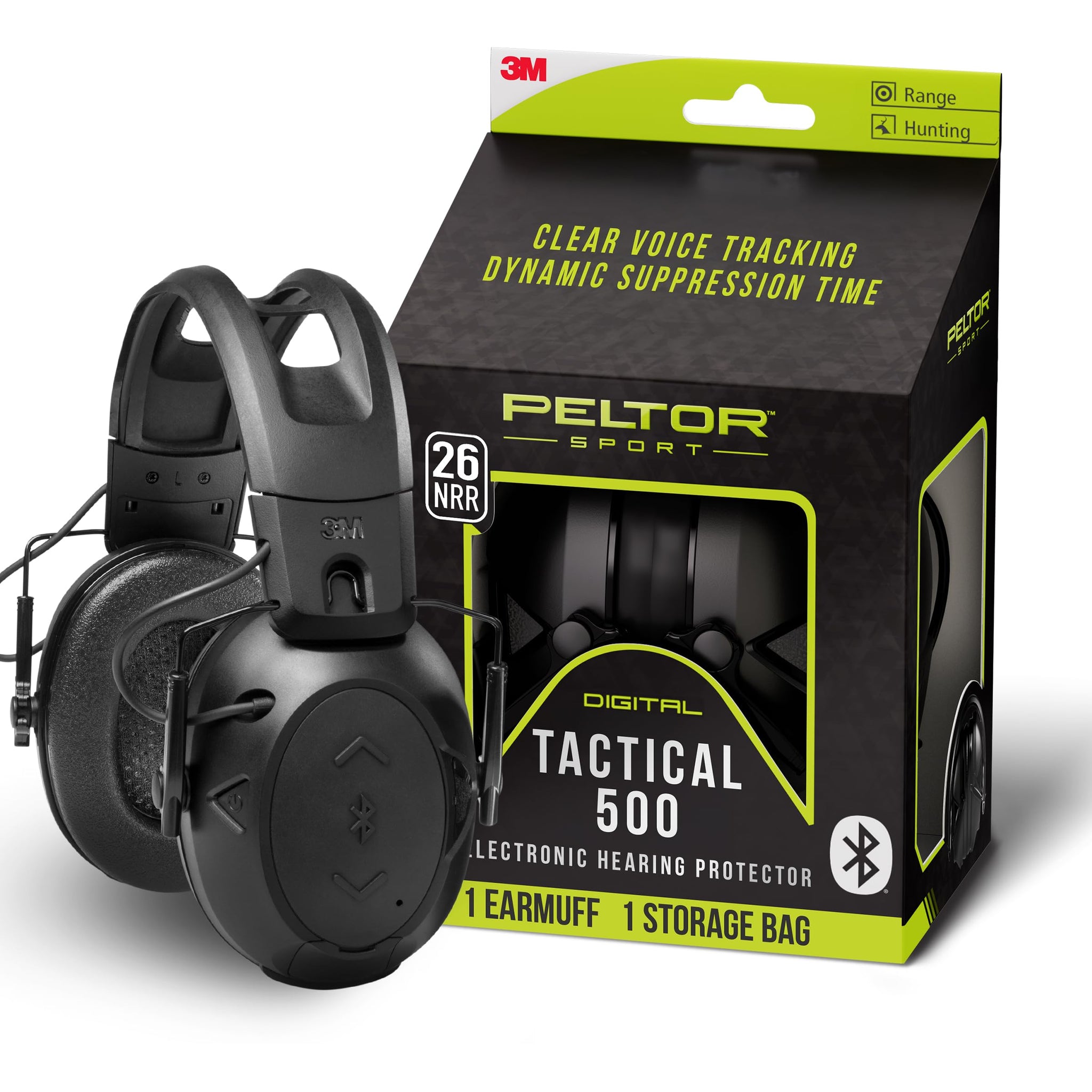 Peltor Sport Tactical 500 Electronic Smart Bluetooth Hearing Protector