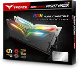 Team T-Force Night Hawk RGB 16GB (2X 8GB) DDR4 3200MHz Ram - White