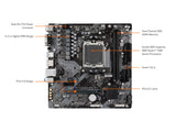 GIGABYTE A620M S2H Motherboard - AM5/ LGA 1718/ AMD/ Micro ATX/ DDR5