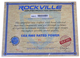 Rockville RXM-F3 1600 Watt Marine/Boat 4 Channel Amplifier Amp+PA Microphone