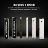 CORSAIR WS DDR5 ECC RDIMM 64GB (4x16GB) 6400MHz CL32 Intel XMP 3.0 Computer Memory - Black (CMA64GX5M4B6400C32)
