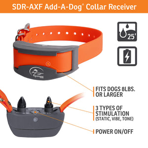 SportDOG SDR-AXF Collar Add-A-Dog Receiver for SD-425X SD-575 SD-825X SD-875