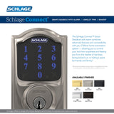 Schlage BE469ZP CAM 622 Connect Camelot Touchscreen with Built-in Alarm & Z-Wave