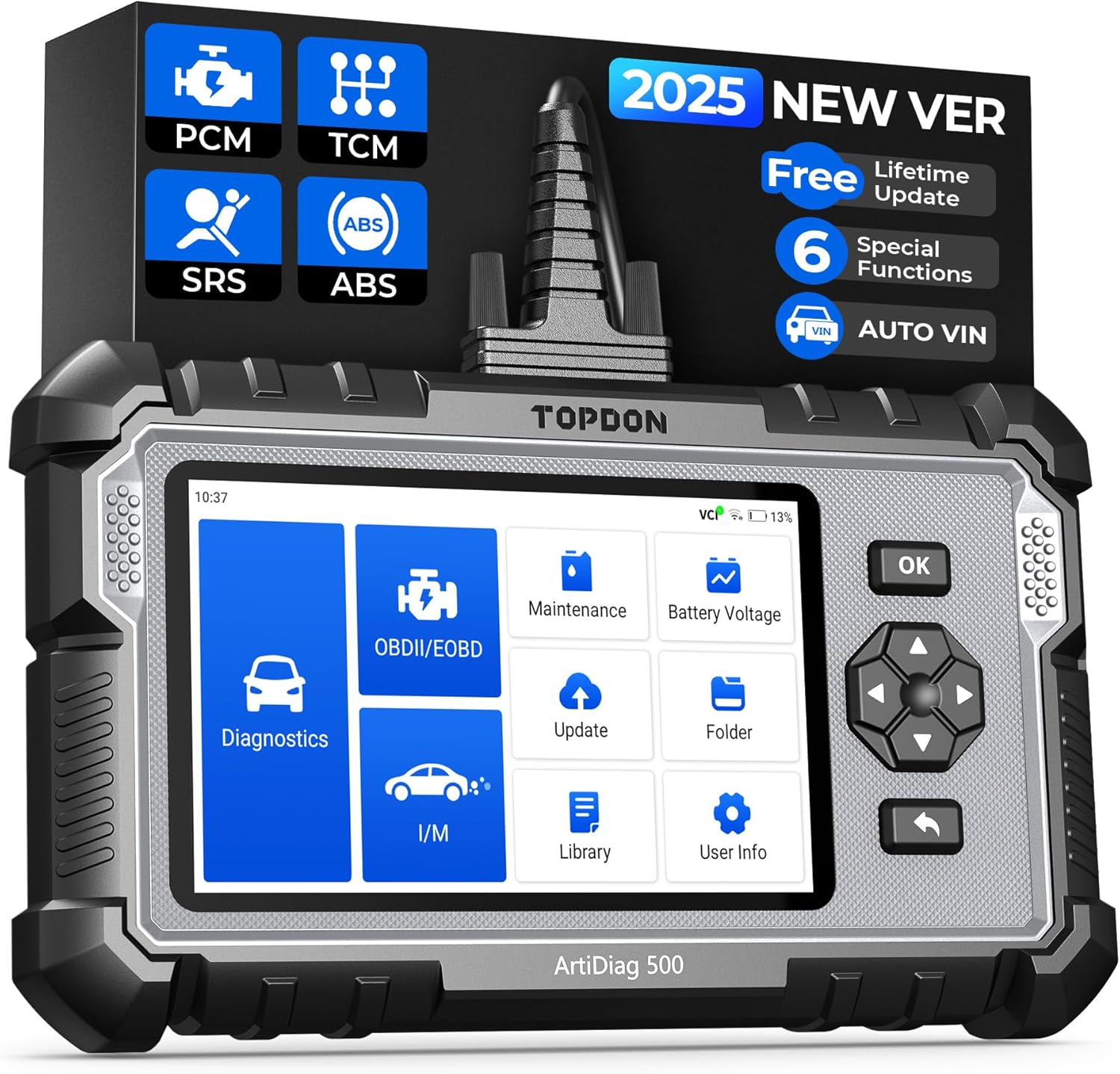 TOPDON AD500 PRO+ Automotive OBD2 Scanner Engine ABS SRS EBP SAS Diagnostic Tool