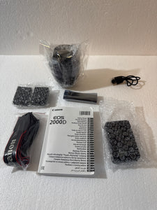 Canon EOS 2000D Kit + EF-S 18-55mm f/3.5-5.6 IS II Lens - RFRBSHD