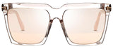 Tom Ford sunglasses Sabrina FT-0764-S 20Z Transparent Crystal / Grey Mirror Lenses