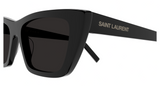 Yves Saint Laurent SL 276 Mica Cateye Sunglasses - Glossy Black - New