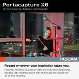 Tascam Portacapture X6 32-Bit Portable Audio Recorder (PORTACAPTURE-X6) - NEW