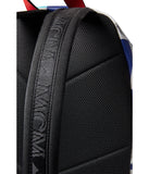 MCM Stark Checkerboard Visetos Backpack Med BLUE And WHITE Limited Edition $1490