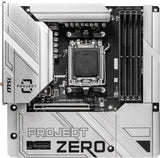 MSI B650M PROJECT ZERO AMD AM5 Ryzen 9000 8000 7000 mATX BackConnect Motherboard