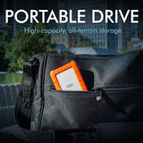 LaCie Rugged USB-C 2TB External Hard Drive Portable HDD – USB 3.0 (STFR2000800)