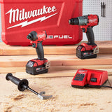 Milwaukee M18 FUEL 2 Tool Hammer Drill / Impact Driver Combo Kit - (2997-22)