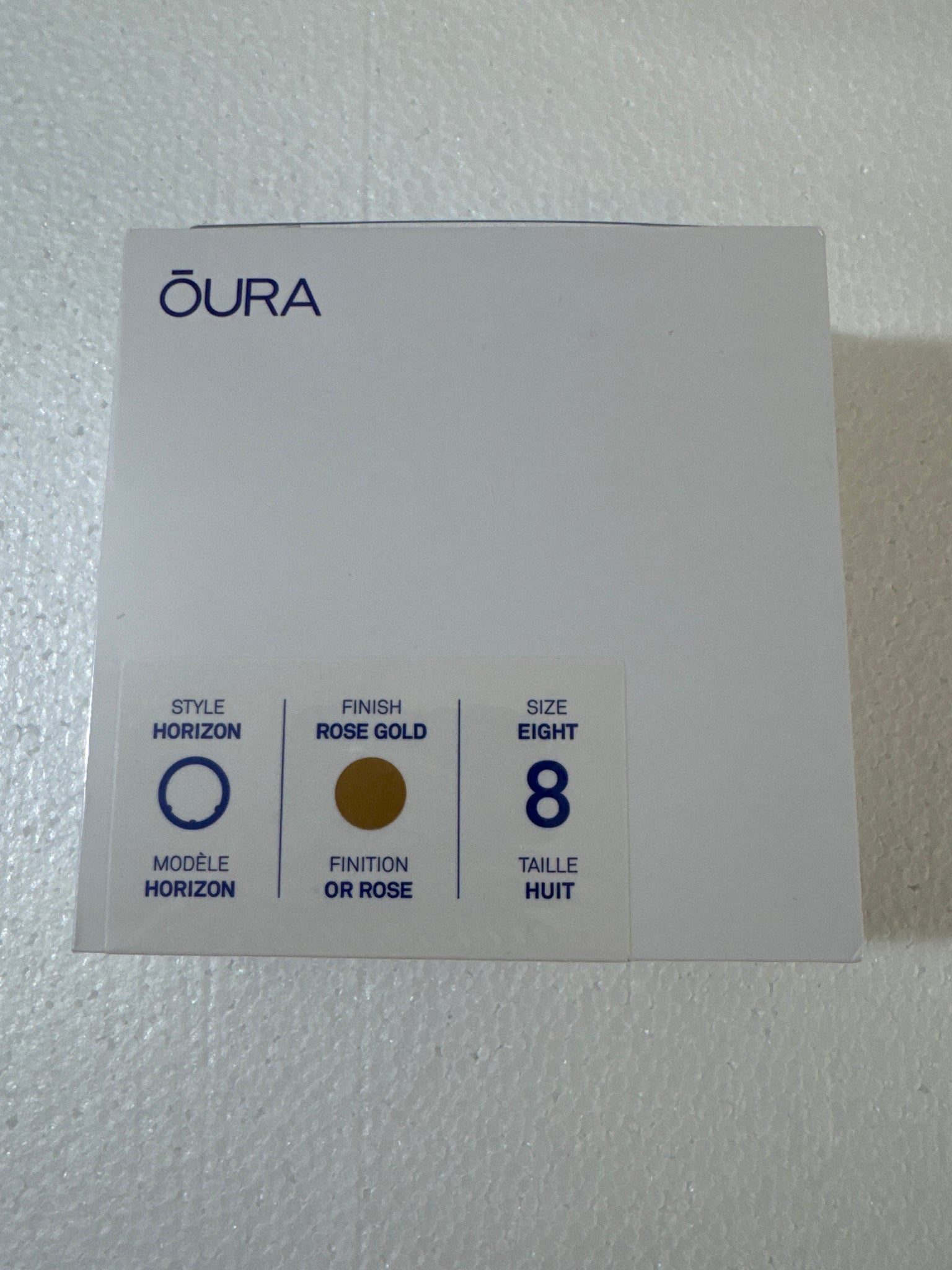 New Sealed - Oura Ring Gen3 Horizon - Rose Gold - Size 8 - Smart Ring