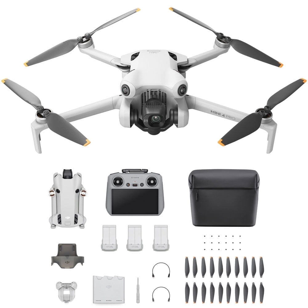 DJI Mini 4 Pro (DJI RC 2) Drone, 4K/60fps Omnidirectional ActiveTrack 360° 20km