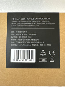 HIFIMAN Ananda Over-Ear Open-Back Planar Magnetic Headphones, Wired-Black
