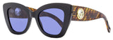 FENDI Cat Eye "Butterfly" Rectangular Sunglasses FF0327S 807KU Black/Brown 52mm 327