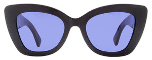 FENDI Cat Eye "Butterfly" Rectangular Sunglasses FF0327S 807KU Black/Brown 52mm 327