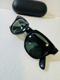 Ray-Ban Stories | Meteor Square Smart Glasses, Shiny Black/Green, 51 mm