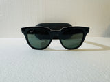 Ray-Ban Stories | Meteor Square Smart Glasses, Shiny Black/Green, 51 mm