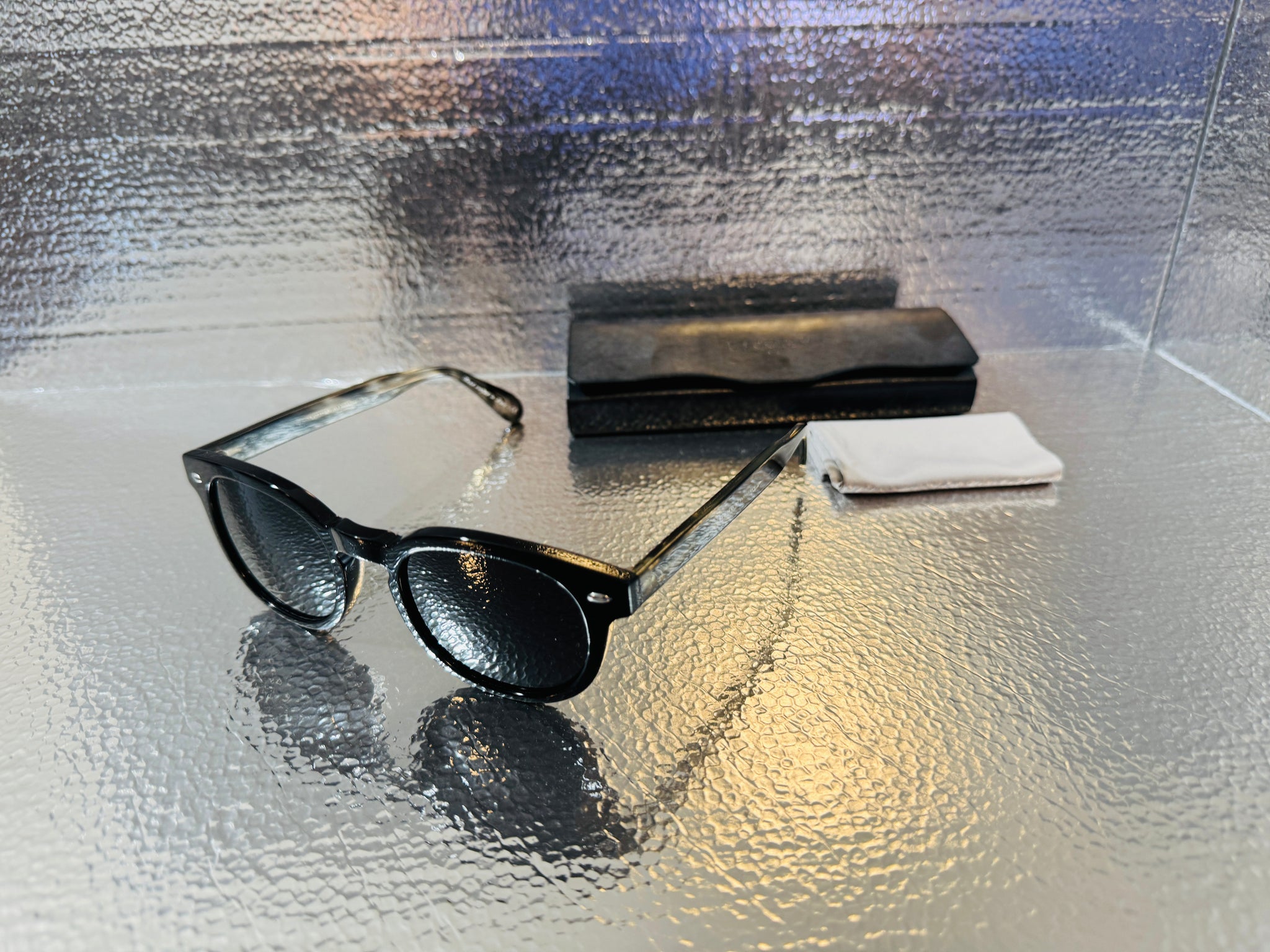 Oliver Peoples OV 5036S Sheldrake Black Ebony Wood Sunglasses - 49mm