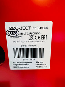 Pro-Ject Debut Carbon EVO Turntable with Sumiko Rainier Cartridge (Gloss Red)