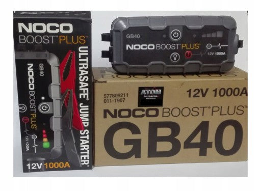 NOCO Boost Plus GB40 1000A 12V UltraSafe Portable Lithium Battery Jump Starter