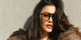 Saint Laurent SL 596 Dune Aviator Sunglasses - Havana Brown