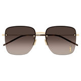 SAINT LAURENT SL 312 M 008 Gold Brown Gradient Women's Extra Large Sunglasses