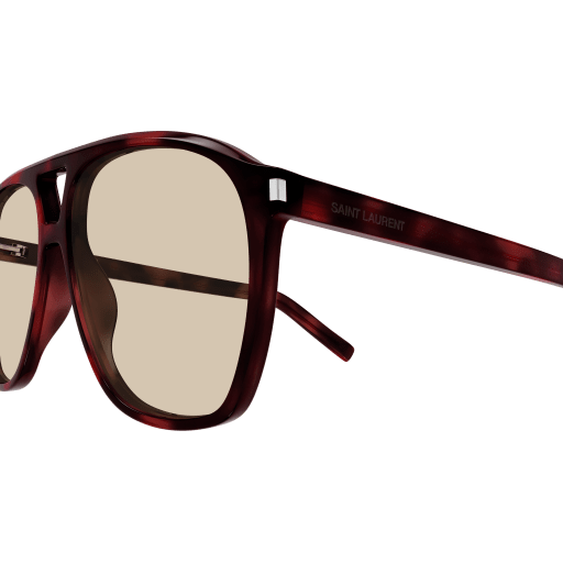 Saint Laurent SL 596 Dune Aviator Sunglasses - Havana Brown