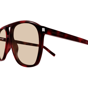 Saint Laurent SL 596 Dune Aviator Sunglasses - Havana Brown