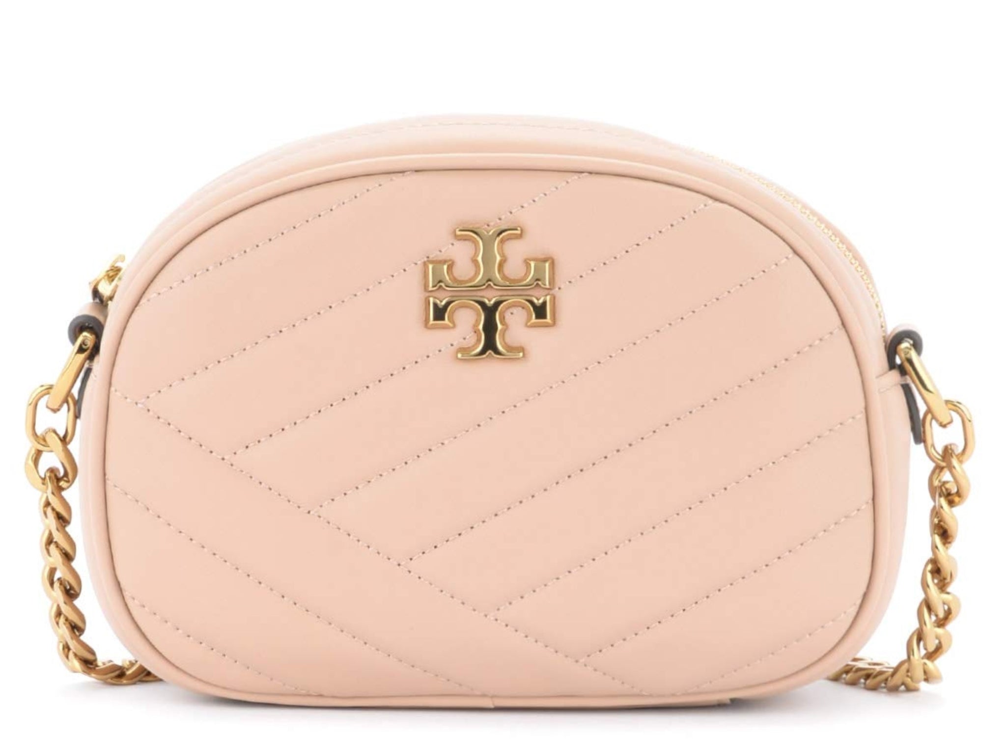 Tory Burch Women's Kira Lambskin Leather Camera Crossbody Handbag - Beige