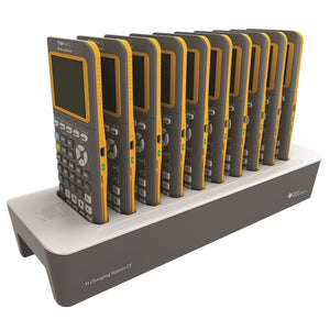 Texas Instruments TI-84 Plus CE Graphing Calculators, Python, Lot of 10 + Charging Station