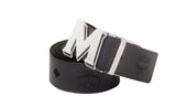 MCM Claus Visetos Monogram Reversible Gray Leather Belt - One Size - New With Tags