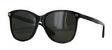 GUCCI GG0024S 001  58mm Black Round  Authentic Sunglasses - NEW