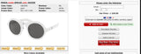 Prada PR 10XS Unisex White Round Sunglasses 50mm - New / Authentic